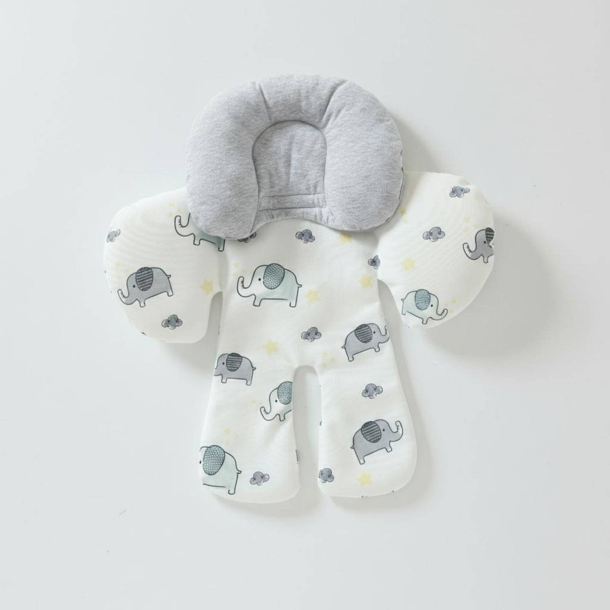 All-Season Use Universal Stroller Pad Soft Cotton Material Head and Body Support Cushion Breathable for Babies, Strollers, High Chairs