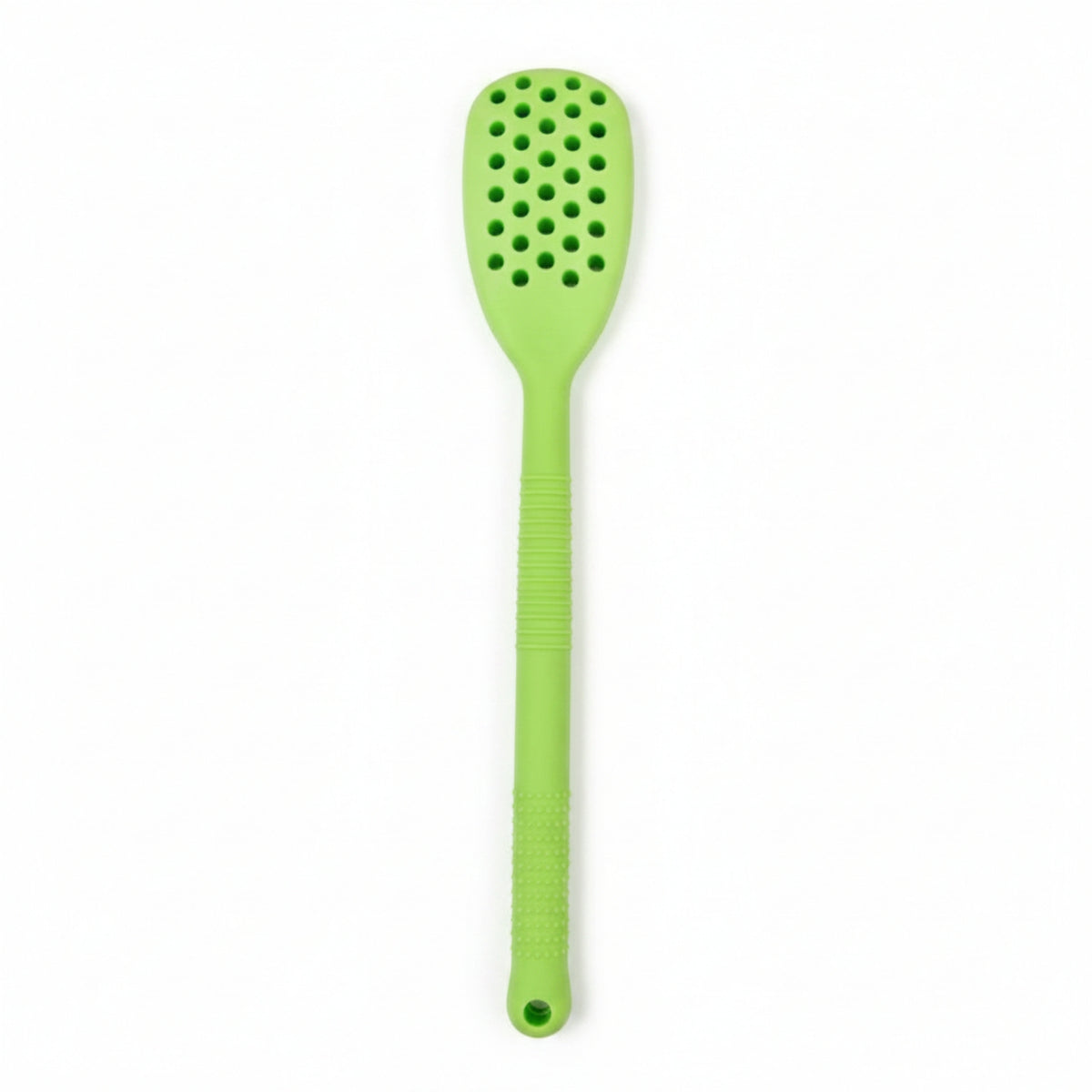Long Handle Silicone Massage Scraper Ribbed Grip Perforated Massage Board