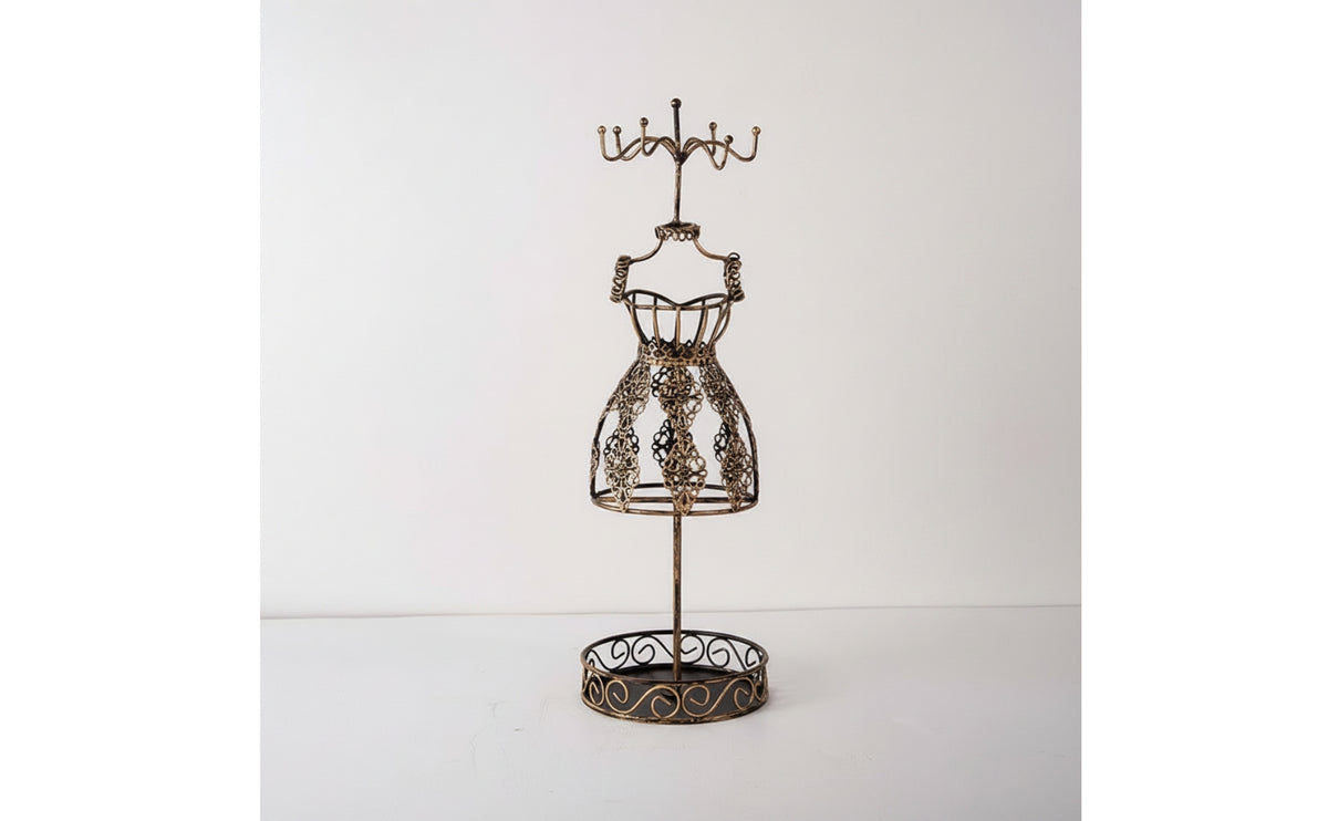 Dress Form Jewelry Display Tabletop Jewelry Display Rack Antique-Style for Boutique