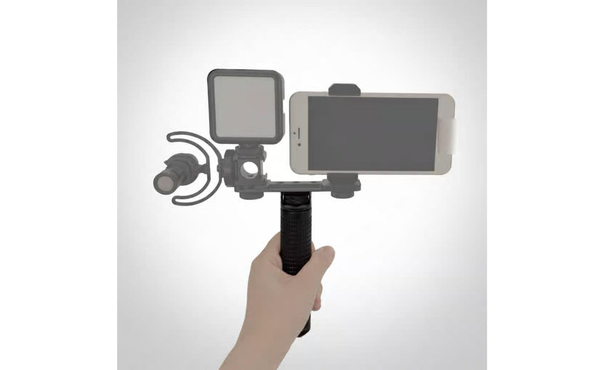 Camera Gimbal Handgrip Aluminum Alloy Gimbal Strap Handle Cold Shoe Mount Stabilizer Extension Grip for Videographers, Filmmakers, Vlogging