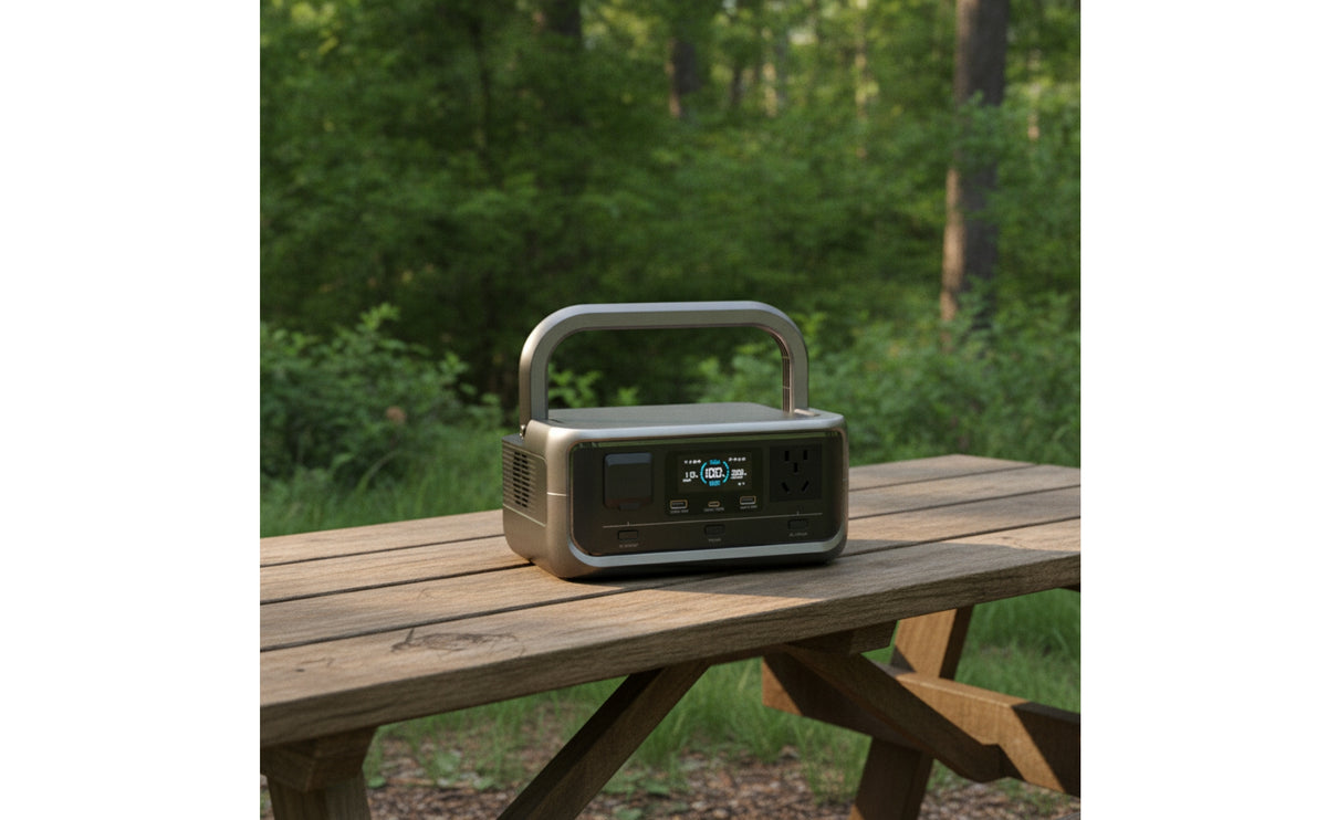 Portable Power Station 300W Power Station with Alternating Current Outlet Compact Portable Generator for Campers, Journeyers, Camping, Road Trips