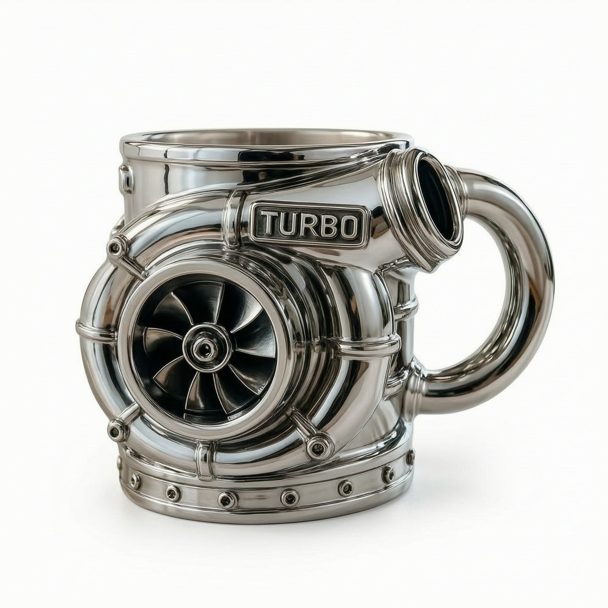 turboscharger Mug Novelty blower Mug Molded Cup for Car Enthusiasts, Mechanics, Office
