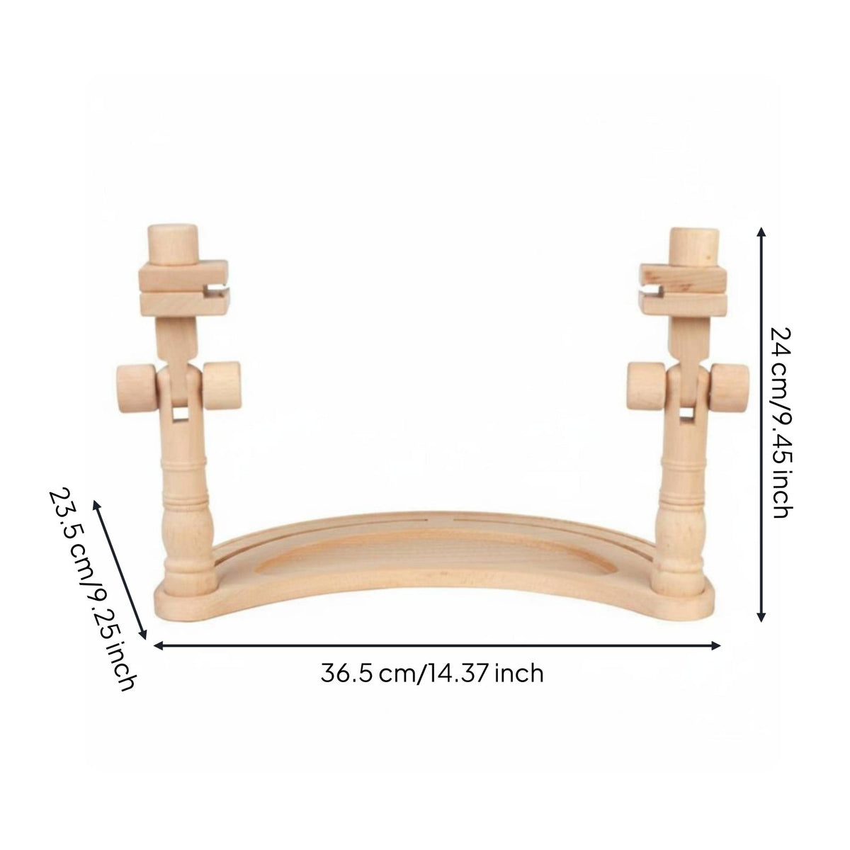 Beech Wood Embroidery Stand Stable Base Double Post Embroidery Stand Hands