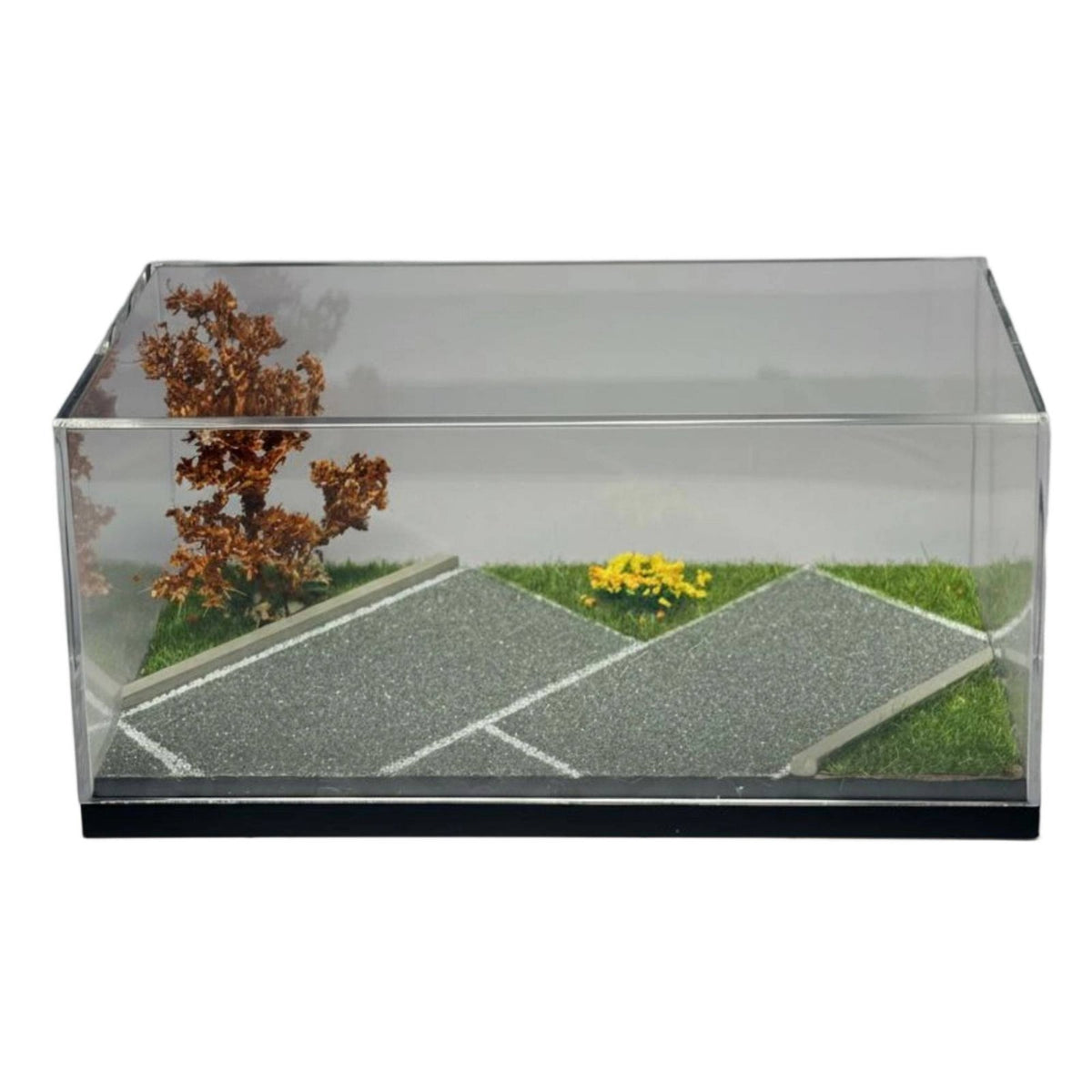 USB Powered LED Parking Lot Display Scene Box Stackable Design Dustproof Model Car Garage 1/64 Scale Car Display Case