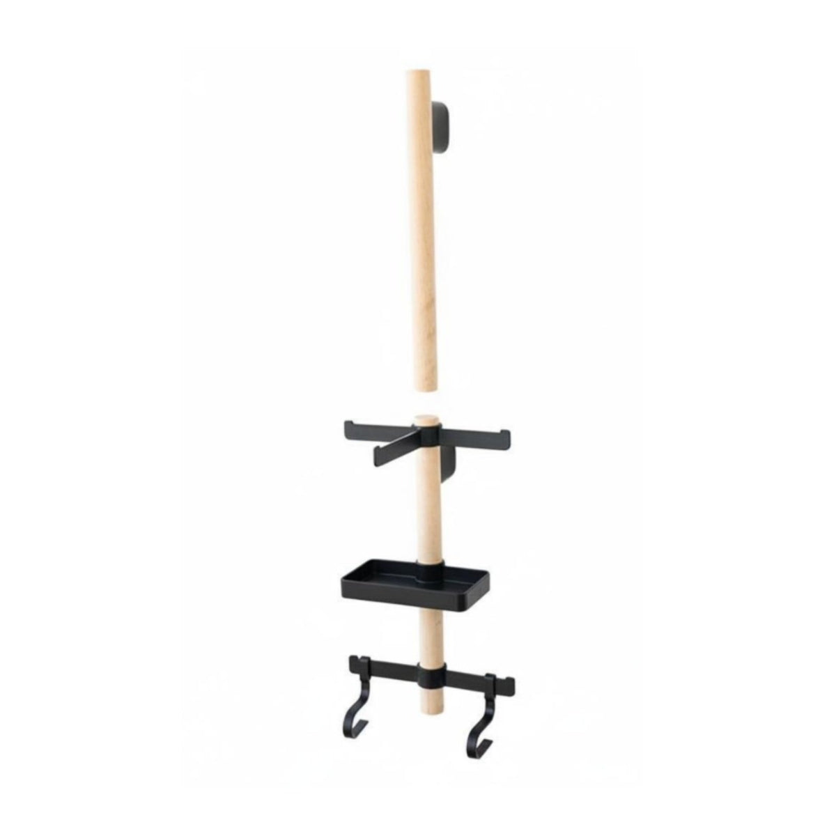 Wood Bike Gear Hanger Space Saving Biking Helmet Wall Mount for Cyclists