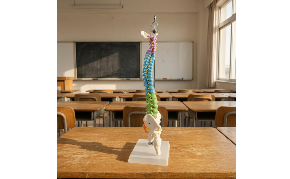 Human Spine Model Hanging Spine Model with Pelvis Structural for Teachers, Students, Medical Training