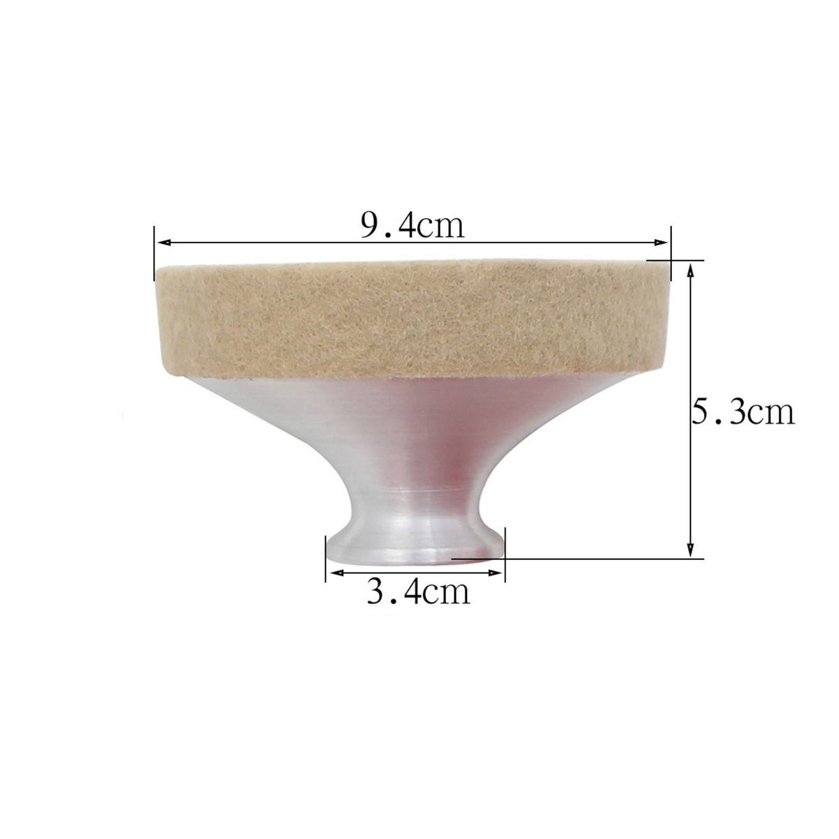 Safeguarding Felt Collar Aluminum Saxophone Mute Lightweight Saxophone Mute Portable for Beginners