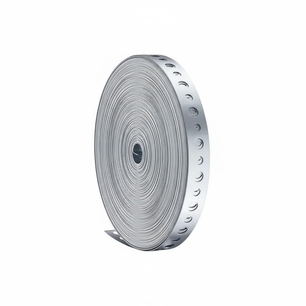49.21 Ft Rustproof Galvanized Steel Strapping Roll Rust-Resistant Perforated Hanger Strap Indoor and Outdoor Use Galvanized Pipe Hanger Strap Weatherproof for Plumbers, DIY Enthusiasts, Electricians, Plumbing, HVAC
