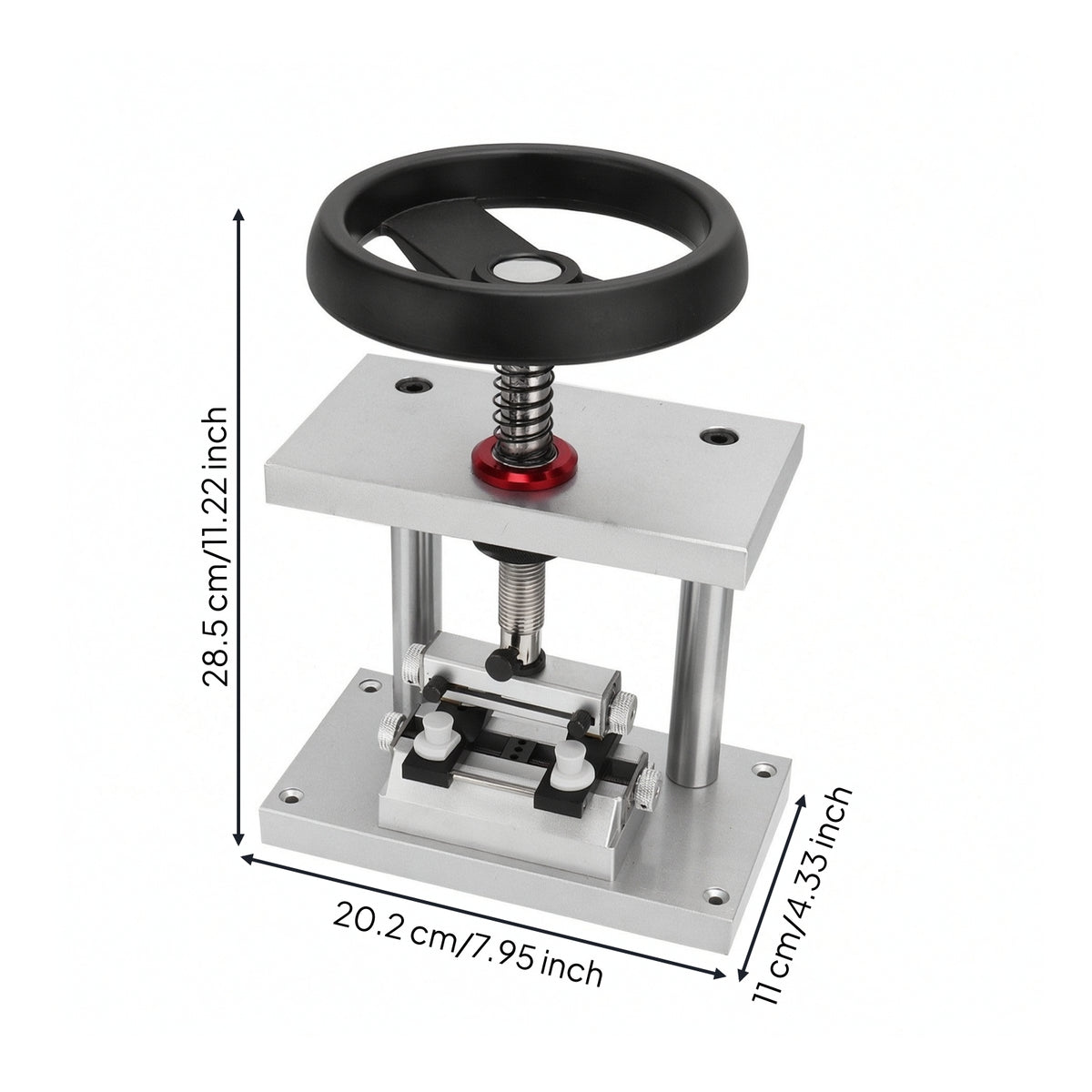 Watch Case Opener Machine Adjustable Watch Case Opener with Handwheel Professional Caseback Removal Tool for Workbenches