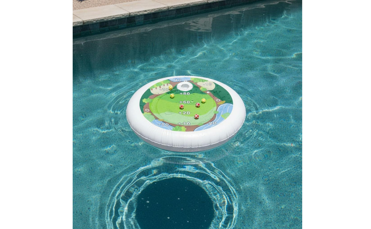 Kids Inflatable Golf Pool Toy - Tear-Resistant Water Golf Game with Score Area for Beginners