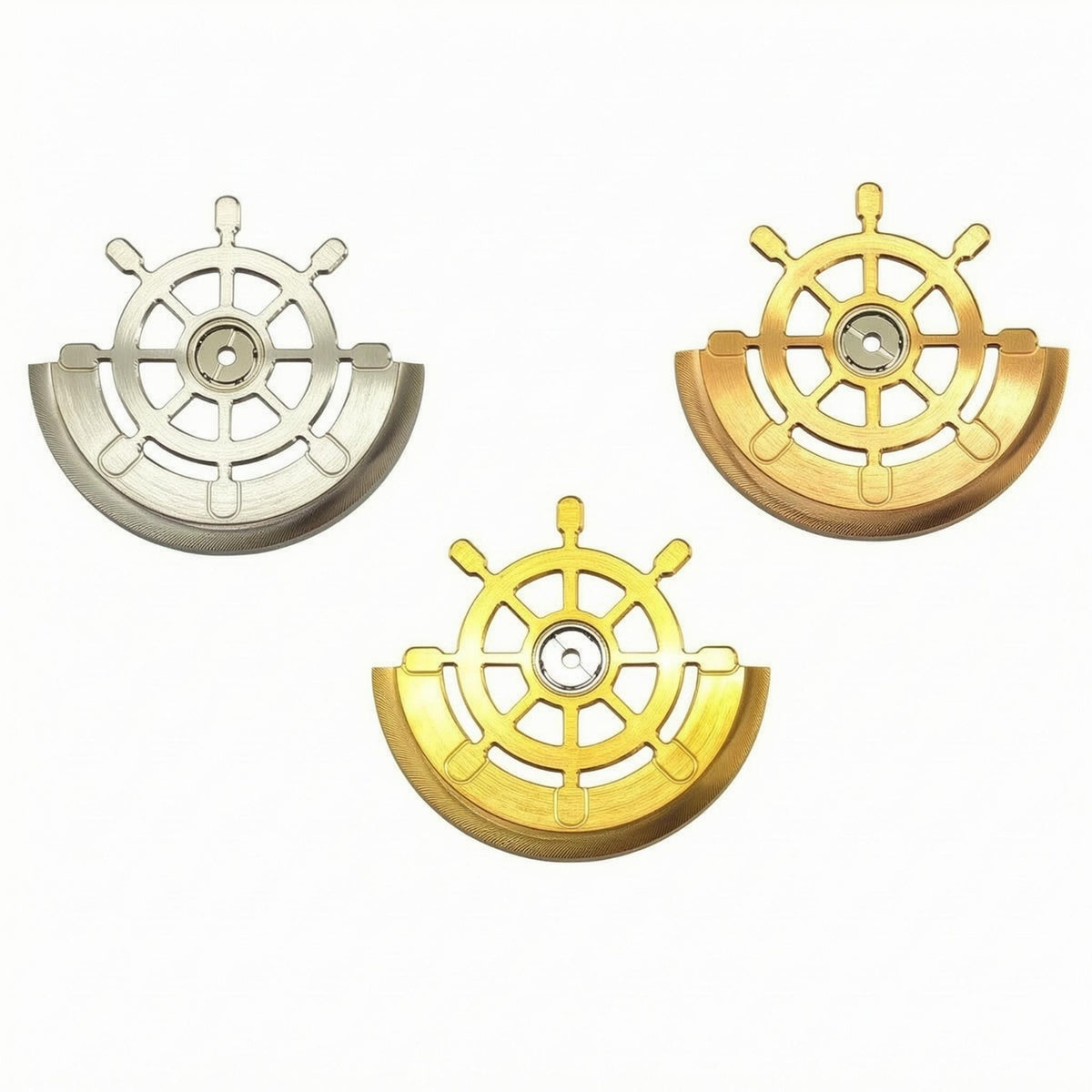 NH36 Compatible Ship-Wheel Rotor Weighted exposedSpoke Rotor Central Bearing Opening Circular