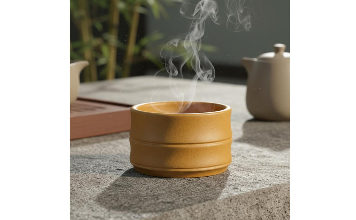 Yixing Clay Teacup Original Clay Bamboo Joint Cup Handmade Tea Tasting Cup