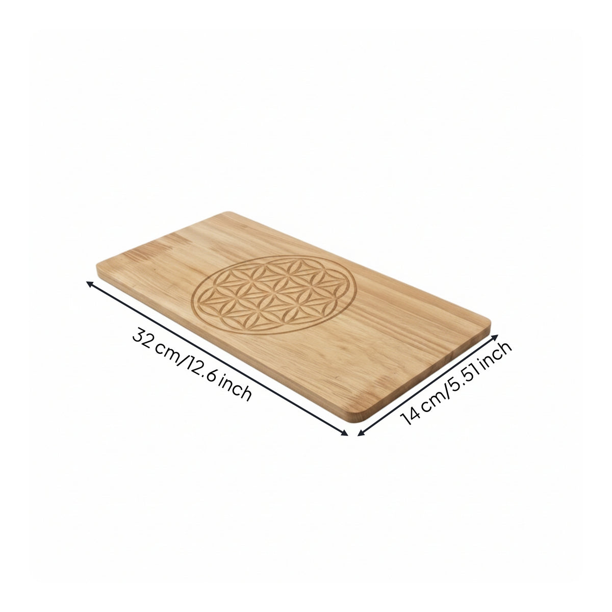 Double-Sided Wooden Acupressure Board Sturdy Board with Pyramidal Texture Minimalist Light for Yogis