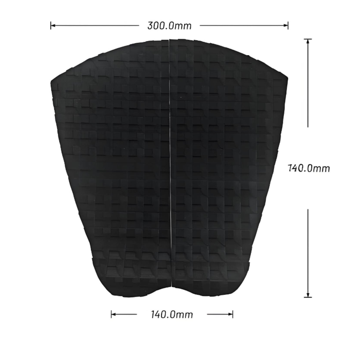 Surfboard Traction Pad Tapered Anti-Slip Wave-Riding Pad EVA Foam Decking Sheet Corrosion-Resistant Trimmable Grip Mat Easy To
