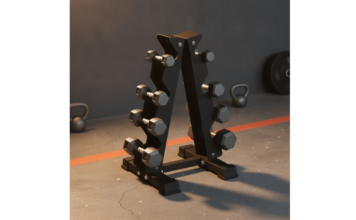 Wide-Stance Rack Dumbbell Rack Space-Saving 3-Tier Dumbbell Rack Compact Weight Holder for Home Gym Owners, Fitness Enthusiasts, Workout Room