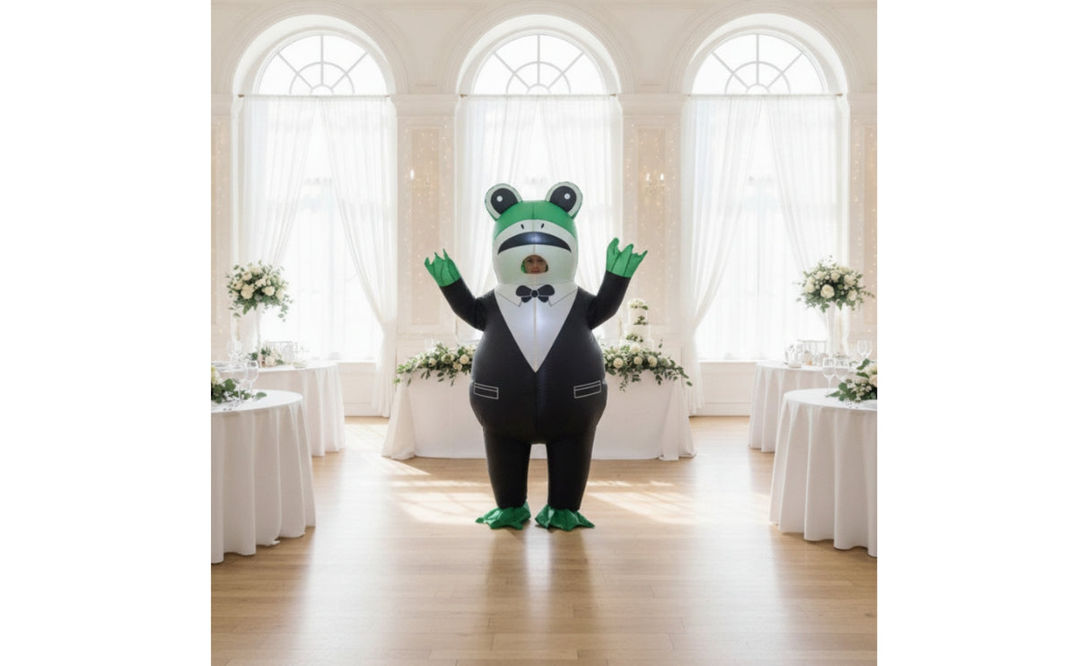 Inflatable Frog Tuxedo Costume for Adults, Halloween, Parties, Cosplay