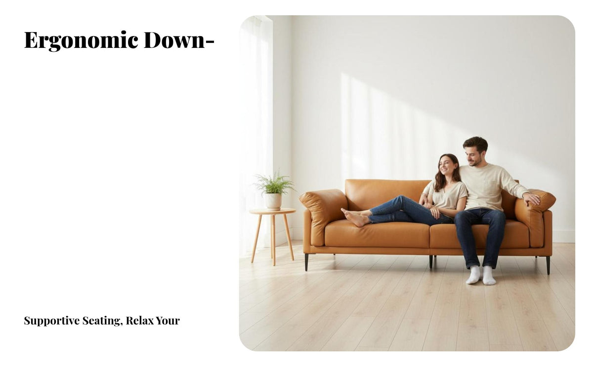 Minimalist 3-Seater Sofa Italian Design 3-Seater Modern Sofa Luxury Feel Living Room Furniture for Apartment Dwellers, Homeowners