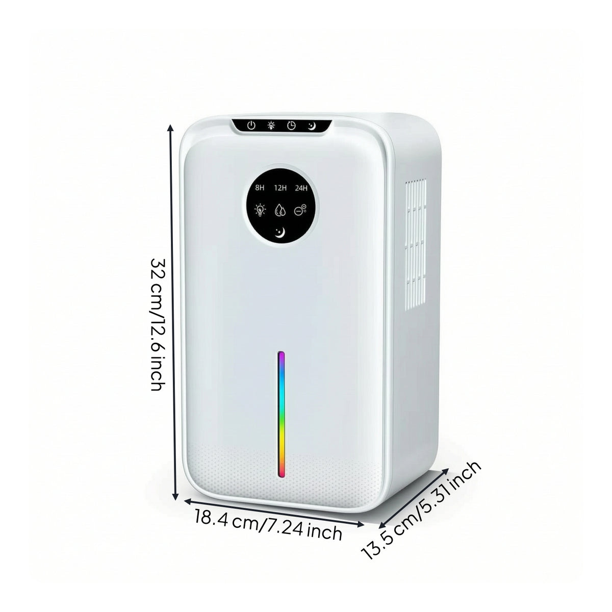 Desktop Humidity Absorber Portable Humidity Absorber with Water-Level Window Quiet Appliance for Bedroom, Office