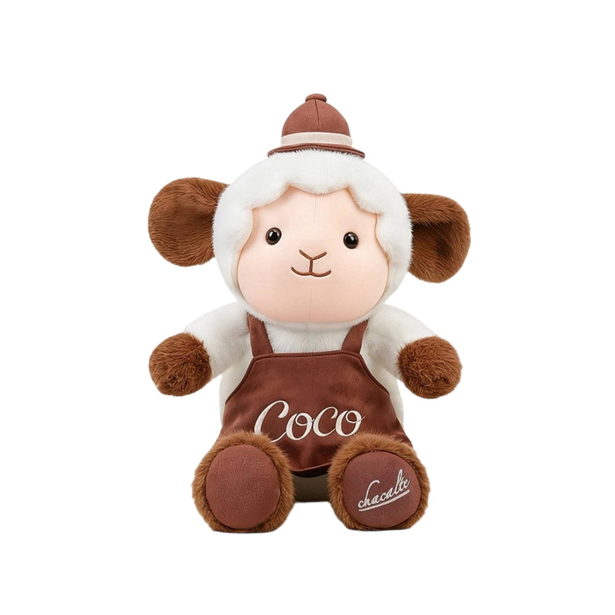 Sheep Doll with Apron Huggable Sheep Stuffed Toy Lamb Stuffed Doll Collectible Lamb Stuffed Animal Portable for Children