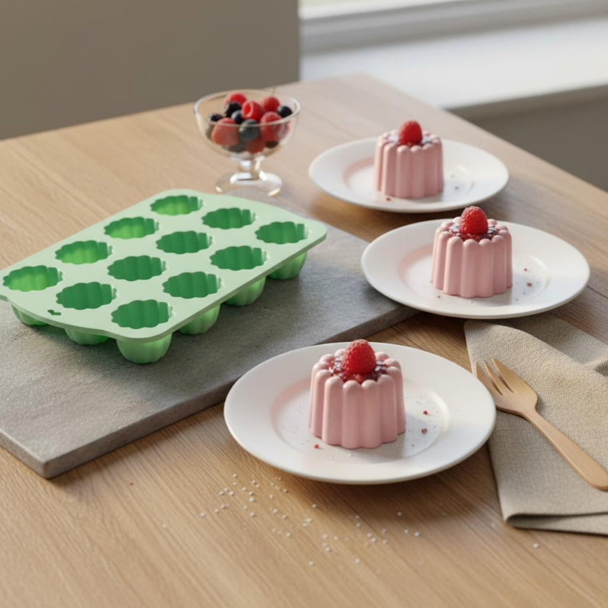 Chemical-Free-Chemical-Free-Excluded Flower Shaped Mousse Mold Easy Release Star Shaped Pudding Mold Non-Stick Freezer Safe for DIY Enthusiasts, Beginners, Parties