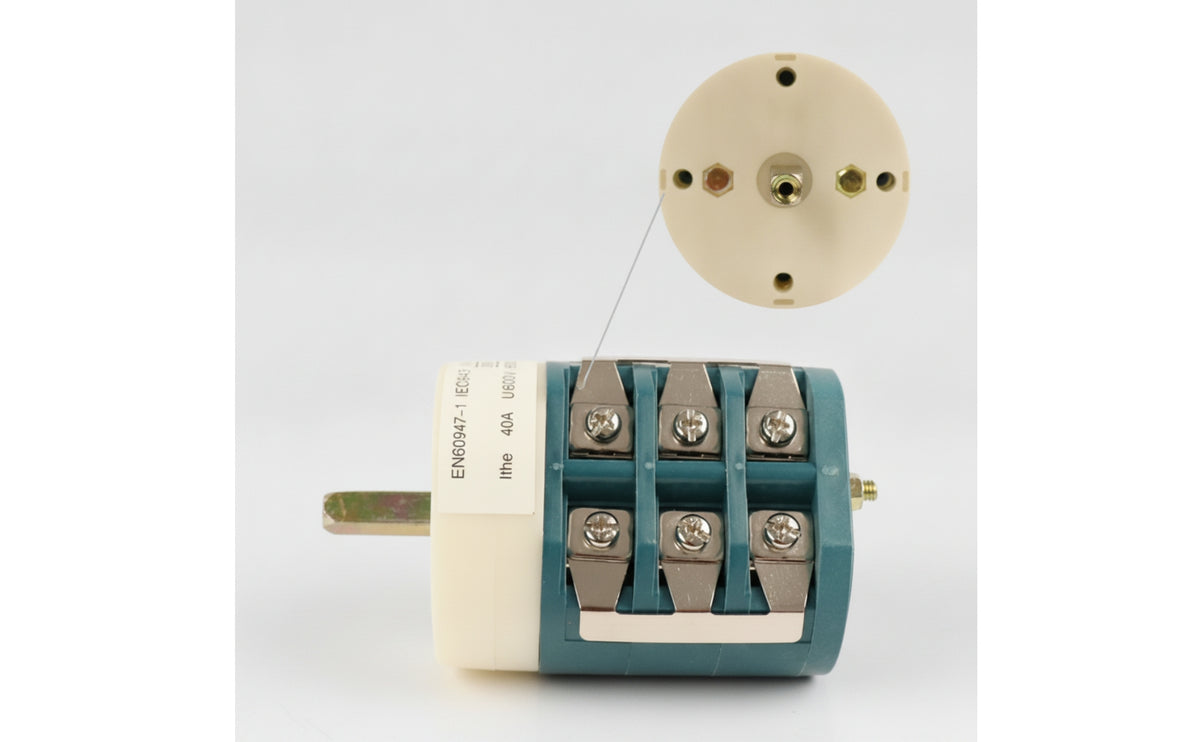 40A Tire Changer Switch Cylindrical Rotary Reversing Switch Manual Heavy-Duty for Technicians