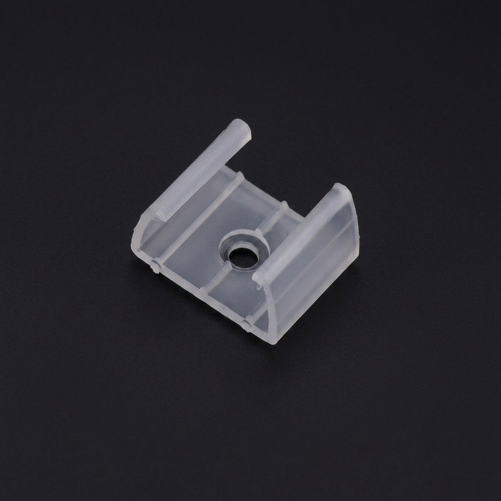 Single Hole Clip Fixed Bracket for LED Strip Lights, Versatile Mounting Clips for Signs DIY, Includes Screwdriver and Sample, U-Shaped Design