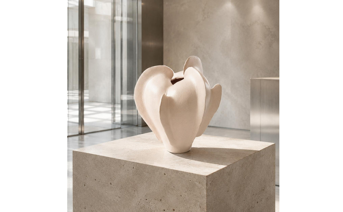 Irregular Vase Artisanal Irregular Form Geometric Vase Unique Shape Decor Item for Designers, Model Home, Showroom, Living Room