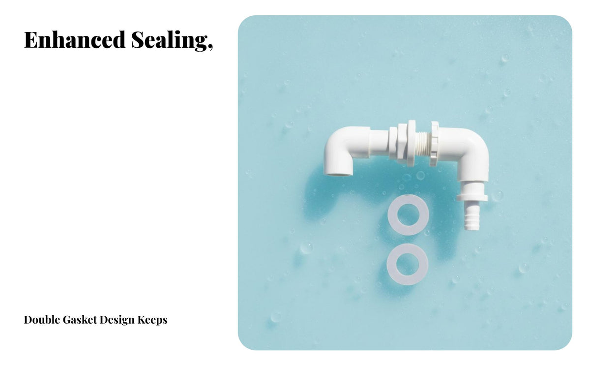 Pagoda Head Bulkhead Connector DIY Friendly Fish Tank Pipe Adapter Tight Seal Aquarium Water Inlet Fitting for Strainer Box, Hydroponics