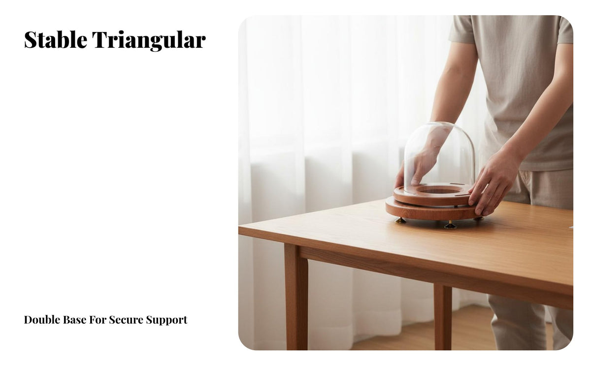 Anti-Vibration Speaker Desktop Tray Stable Structure Audio Equipment Riser Improved Sound Experience Speaker Stand Utility Tray Long-Lasting Material for Audiophiles