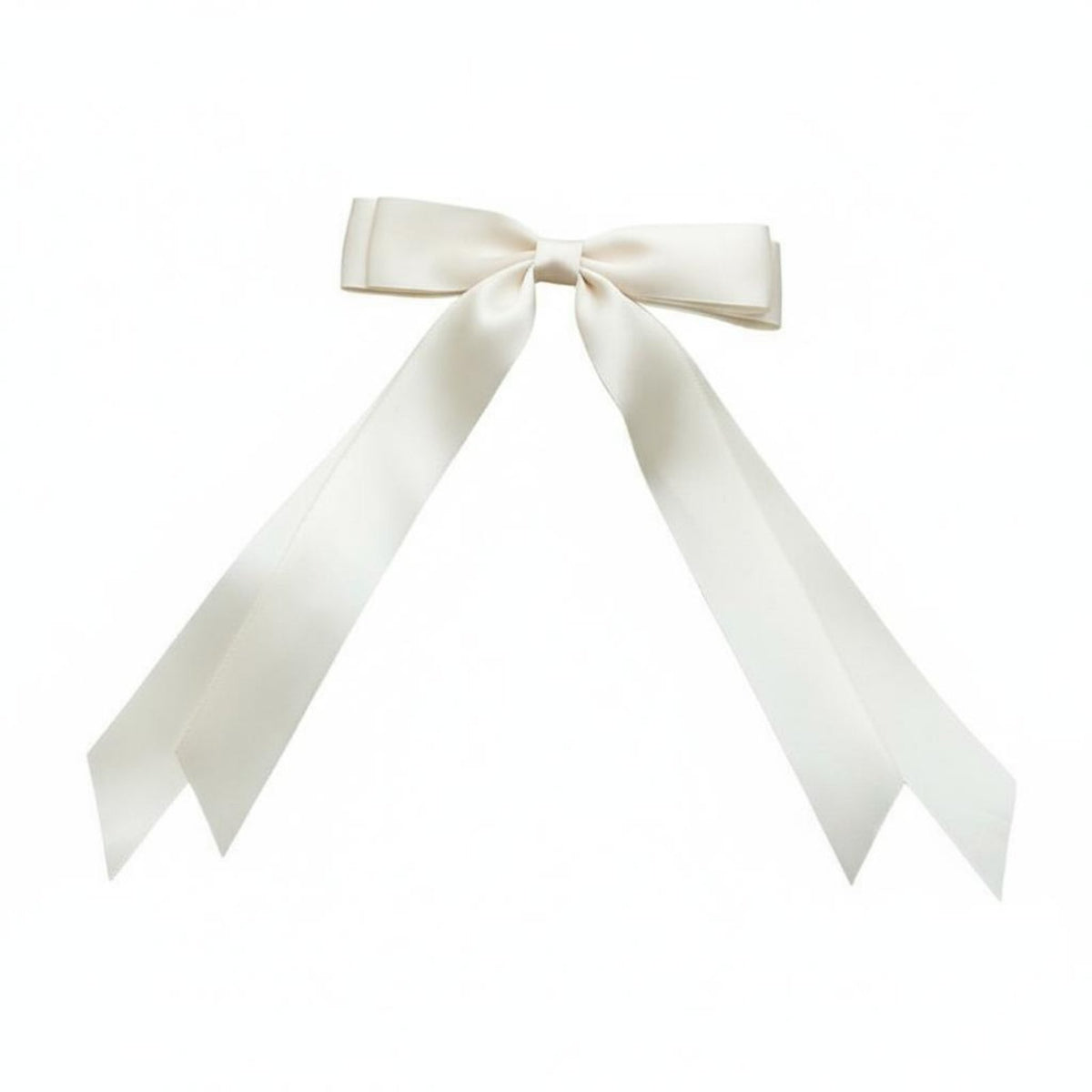 Lustrous Ribbon Knot Jaw Fastener Elegant Design Long Ribbon Knot Fastener Soft and Comfortable All-Matching Hues for Women