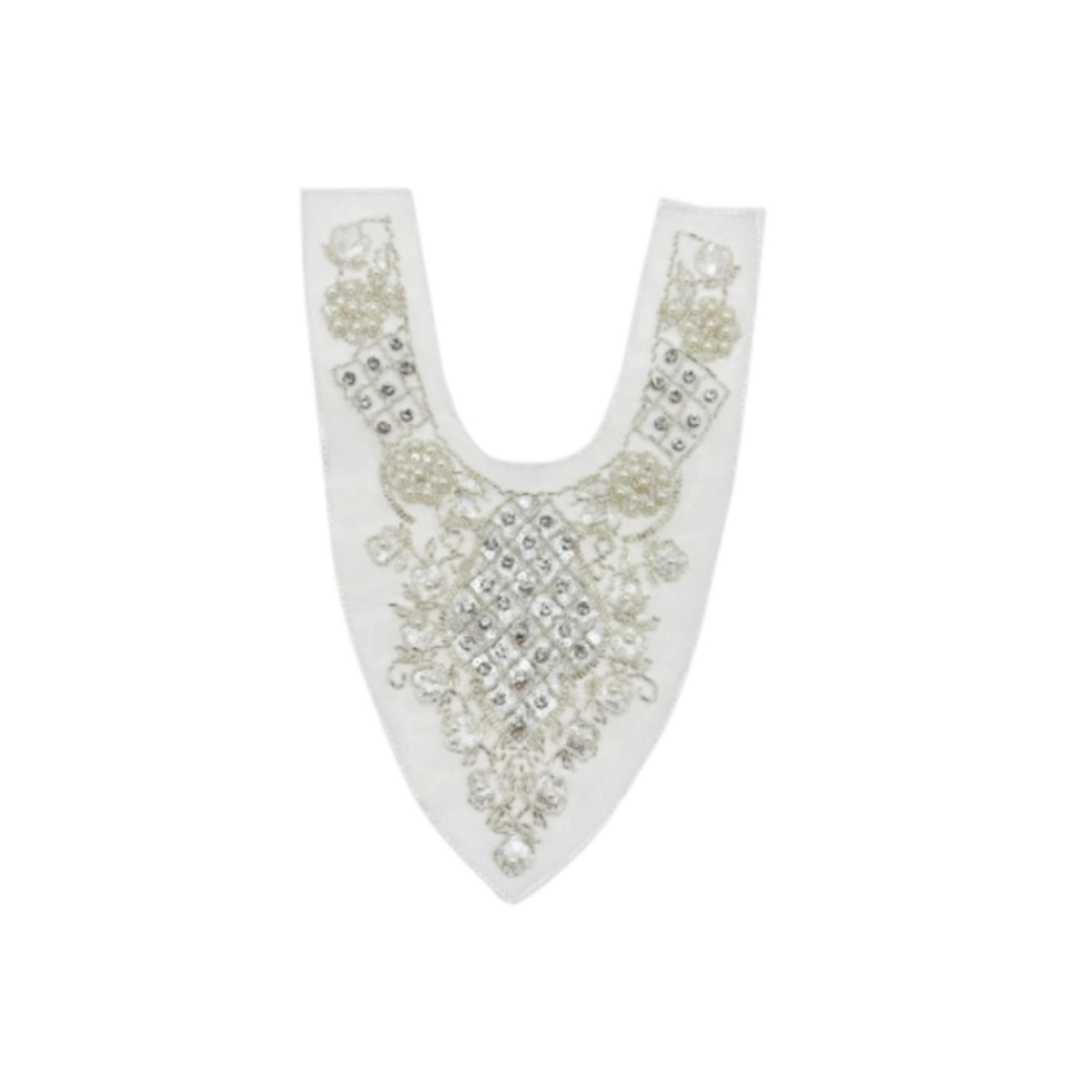 Beaded Collar Embroidered Collar with Embroidery Decorative for Formal Wear