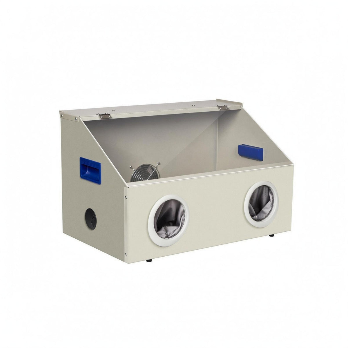 Dust-Proof Work Box Slanted Top Dust Collection Box Hand Grips for Workshop
