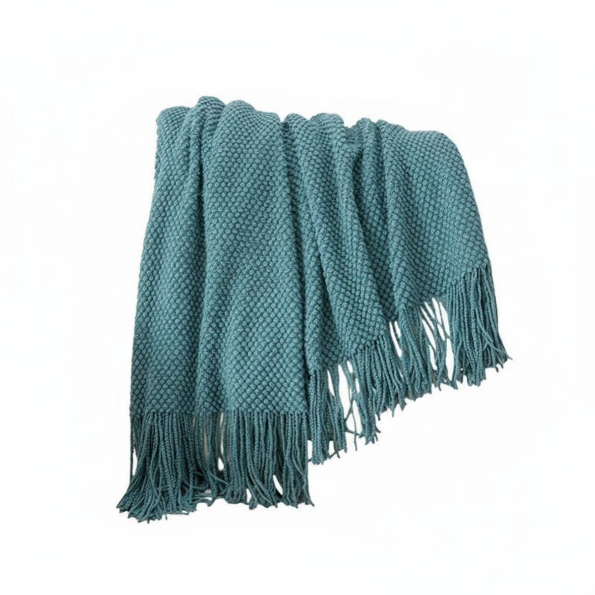 Tasseled Geometric Throw Soft and Comfortable Bed Runner Multi-Purpose for Sofa
