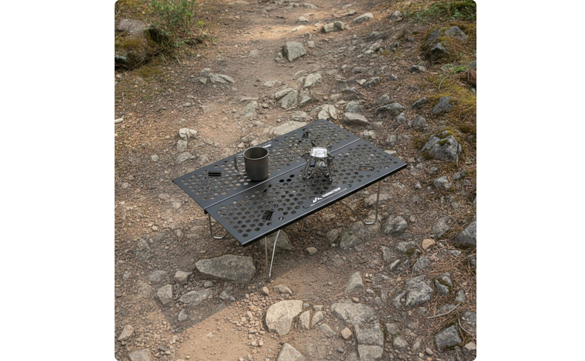 Foldable Outdoor Table Portable Folding Camp Table Lightweight Furniture for Camp, SimplicitySeekers, Hiking