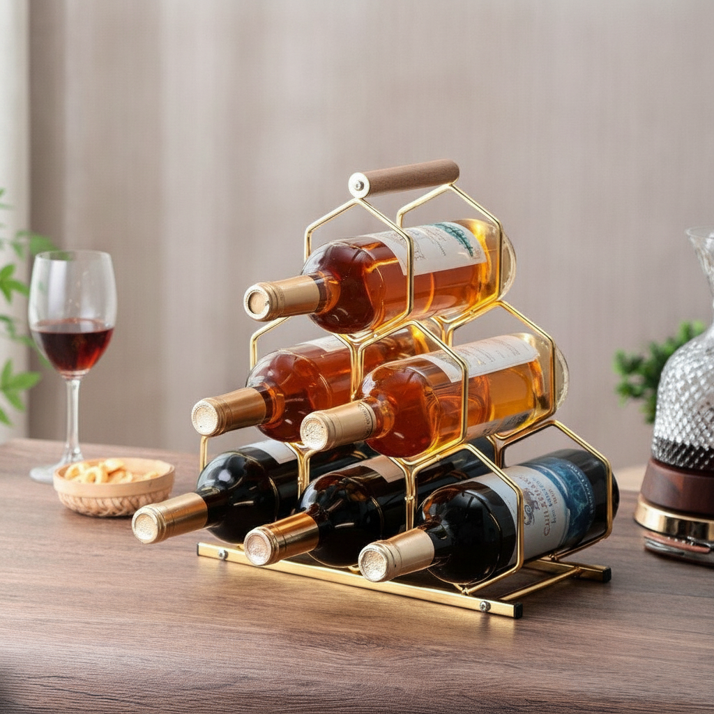 2026 Spring New Creative Wine Rack Light Luxury Wine Cabinet Restaurant Wine Holder Wholesale
