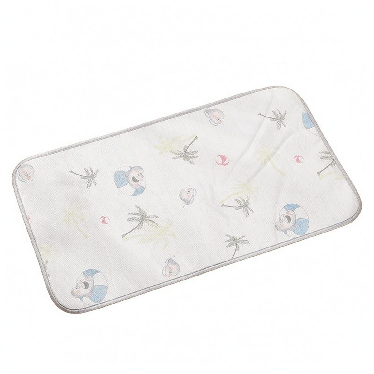 Rounded Corners Pet Sleeping Mat Stitched Edging Rectangular Pet Mat