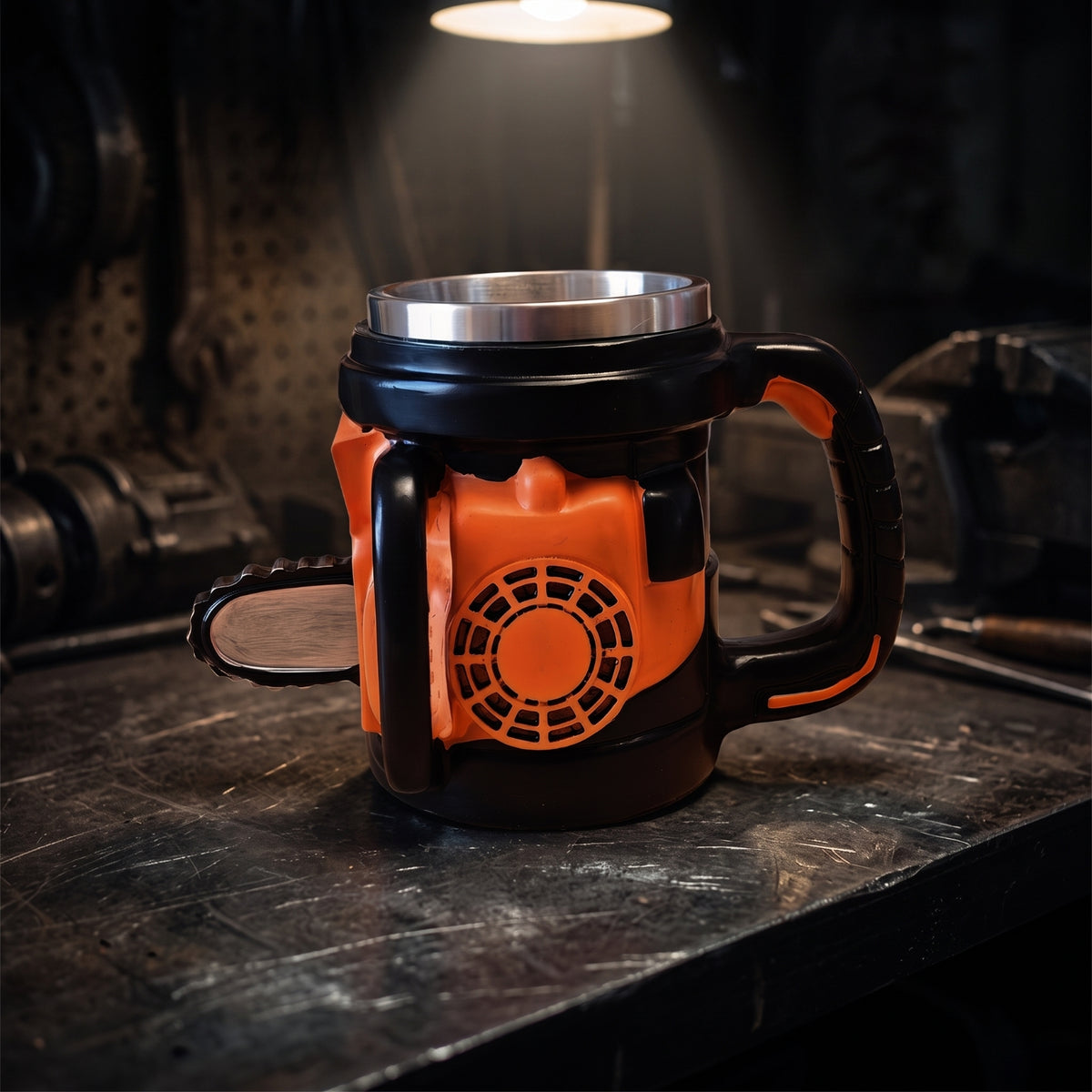 Woodcutter Mug Novelty Molded Mug with Handle Industrial-Style Mechanical Themed Cup for Men, Collectors, Workshop, Desk, Office