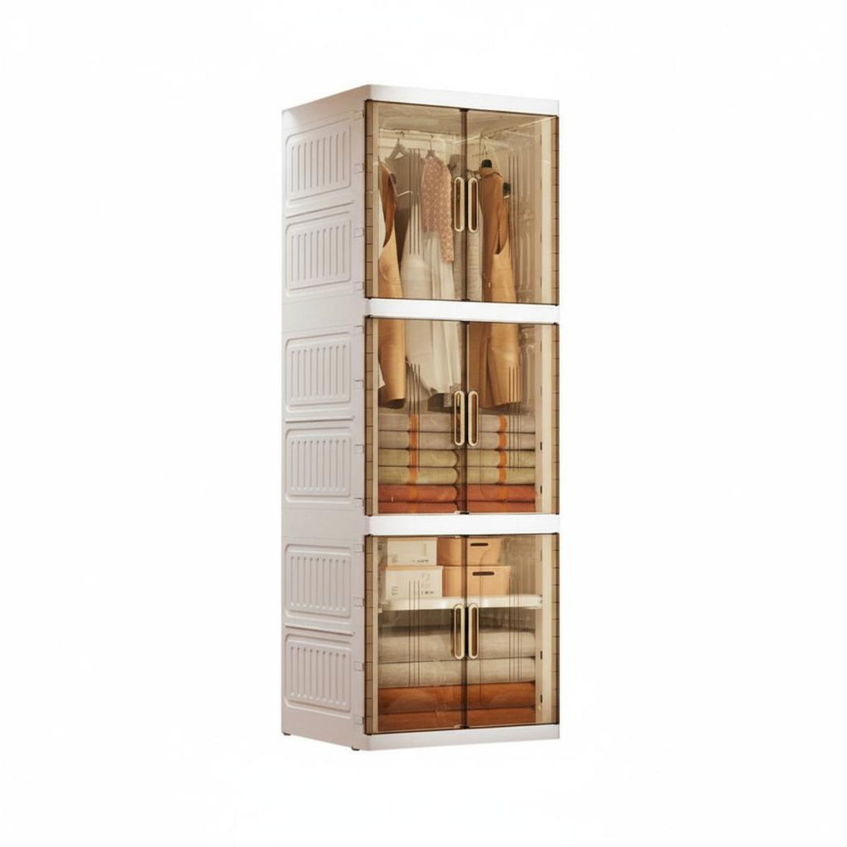 Foldable Clothes Wardrobe Installation-No-Assembly Bedroom Furniture Large