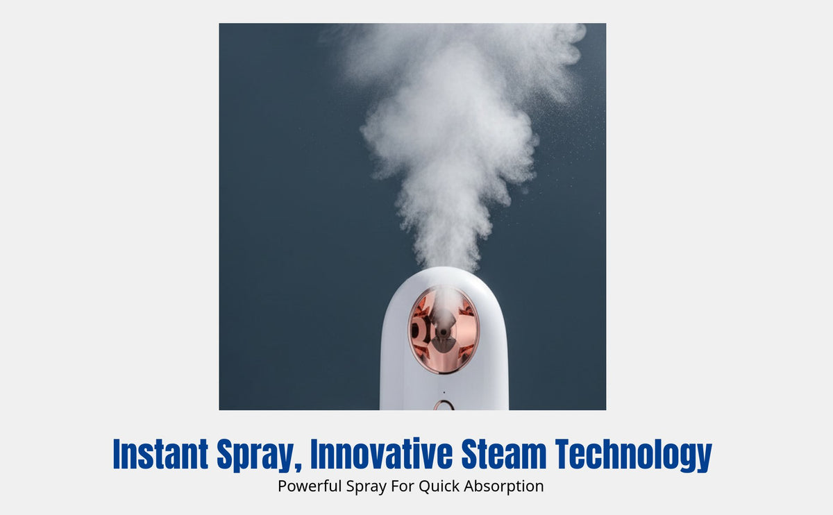 Facial Humidifier, Nano Spray Hydration Device, Hot Steam Skincare Instrument for Home