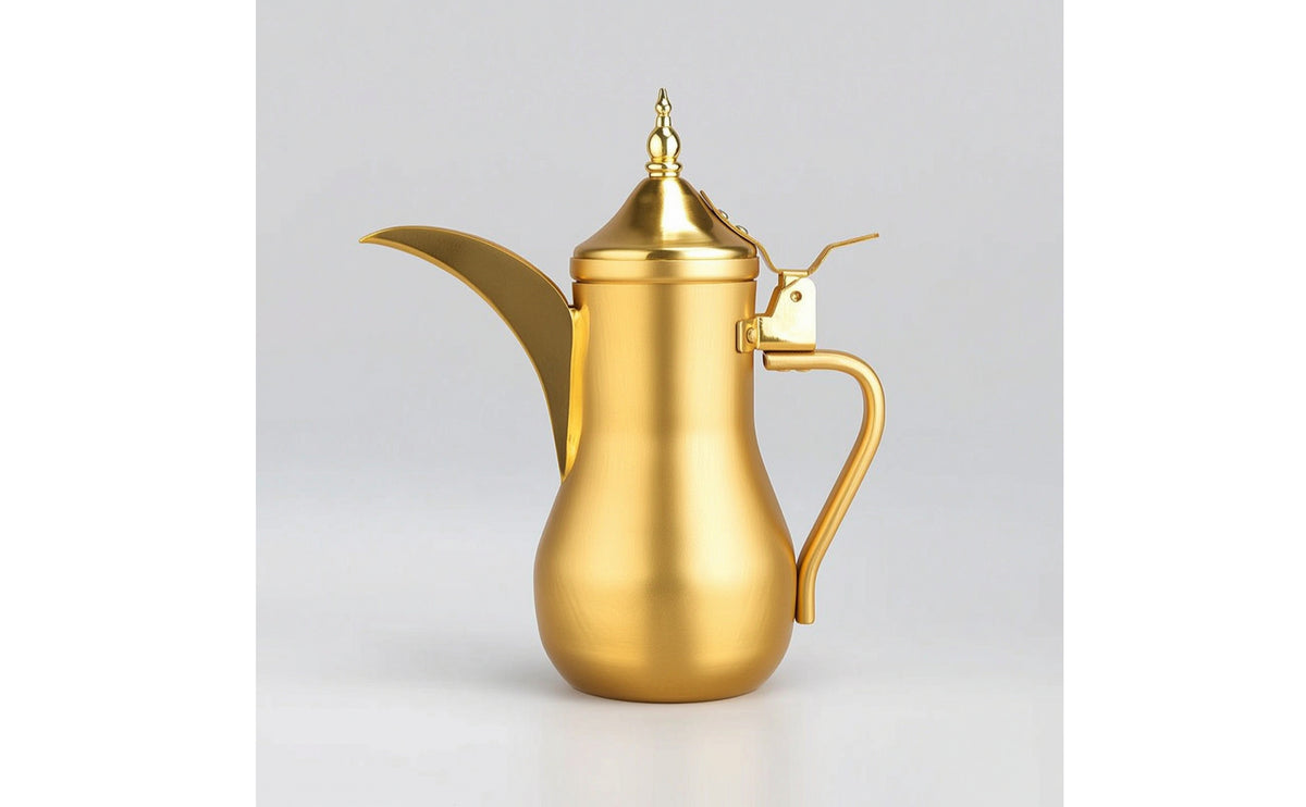 Vintage Aluminum Teapot Elegant Teapot with Side Handle Lustrous Retro Tea Kettle Sturdy for Hosts