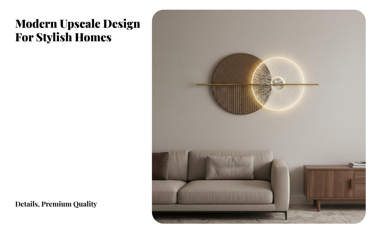 Modern Design LED Light-up Painting Minimalist Design 3D LED Wall Art Easy to Hang Backlit Wall Decor Adjustable Brightness for Interior Designers, Homeowners, Gift Givers, Living Room, Bedroom, Hallway, Entryway