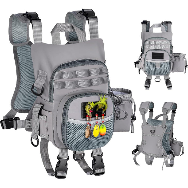 Waterproof Oxford Cloth Fishing Chest Pack with Storage