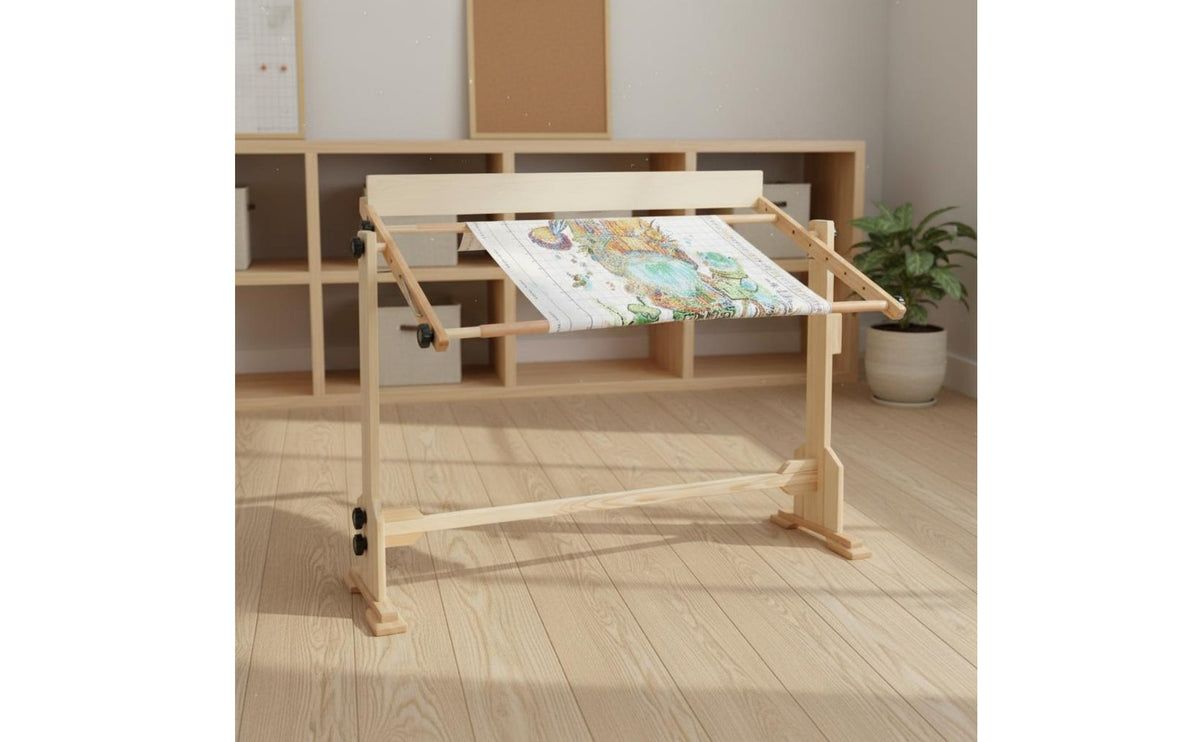 Floor Cross Stitch Stand Hands Stitching Floor Embroidery Stand Simple to Use Cross Stitch Frame for Home