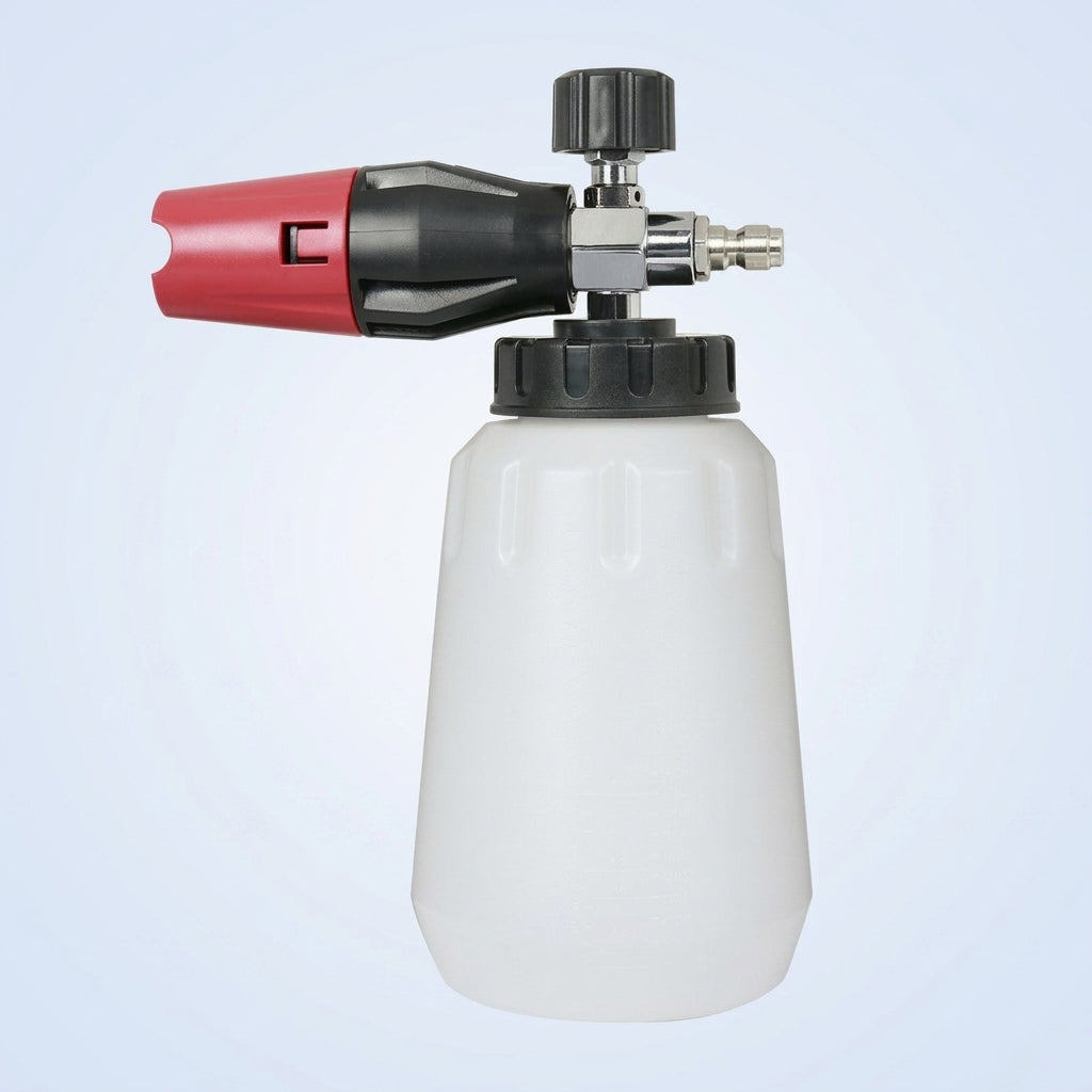 Spray Bottle and Garden Sprayer for Car Cleaning, Soap Dispenser with Brass Valve Core and Nozzle, 1L Pump Sprayer for Car Foam Wash, 10m Range