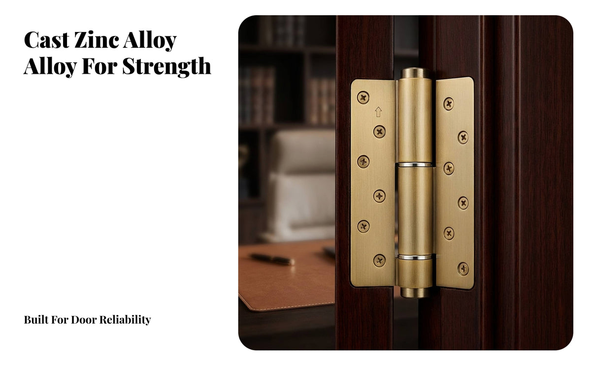 Self-Closing Door Hinge | Heavy-Duty Metal Construction, Smooth close Action, Concealed Hinge, for Interior Doors