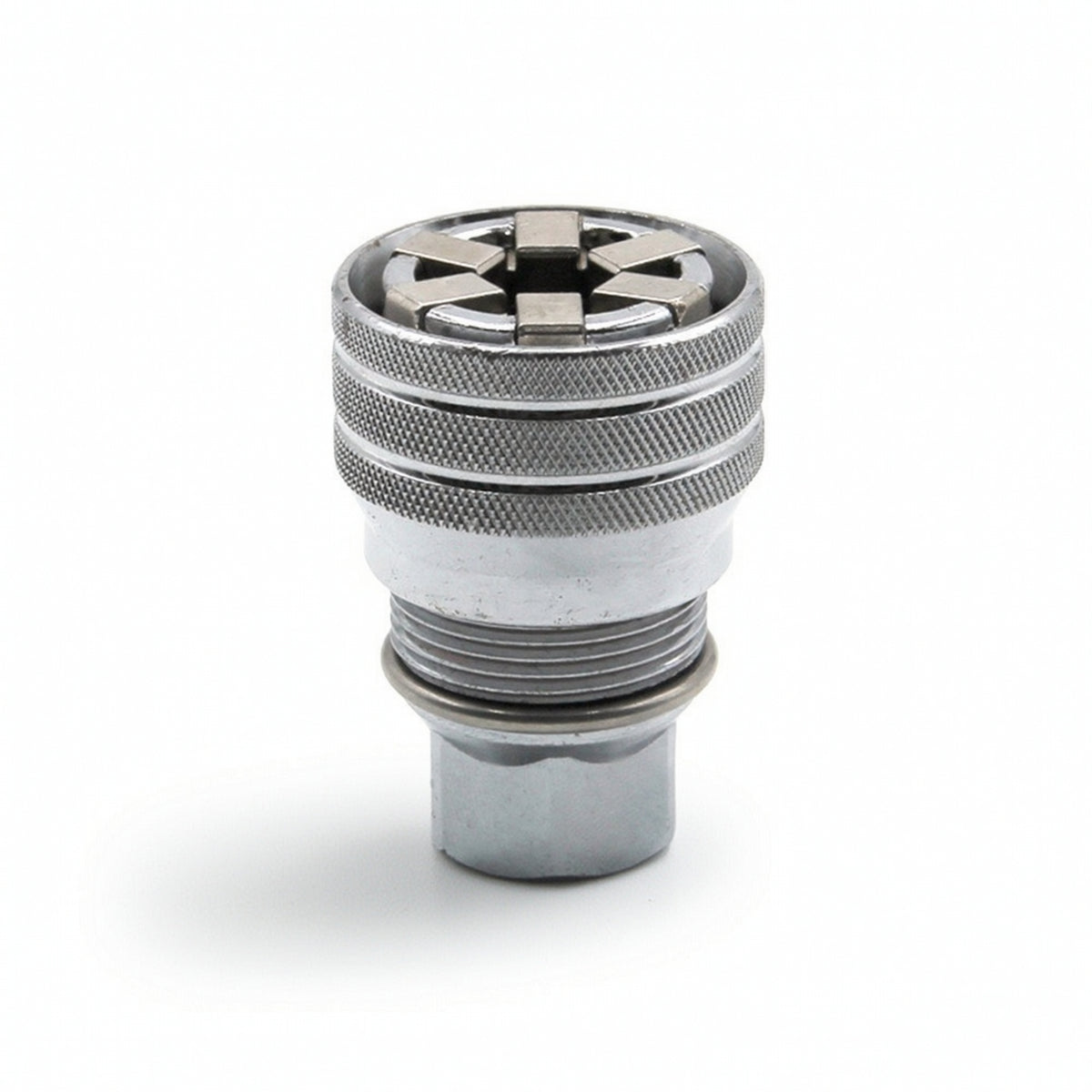 Knurled Adjustable Socket Secure Grip Sleeve Socket Compact Tool Metal for Mechanics, Workshop