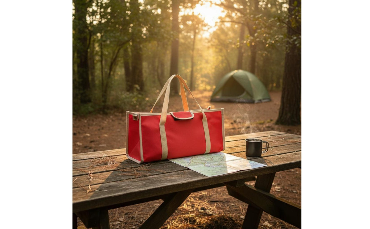 Tent Stake Bag Heavy-Duty Material Camping Tool Bag Closure Multi Peg Case for Campers, Picnic