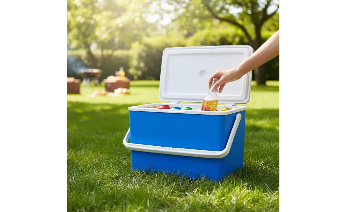 Camping Ice Box Thermal Insulation Portable Hard Chiller Portable Insulated Chiller Sturdy Construction Outdoor Gear for Campers