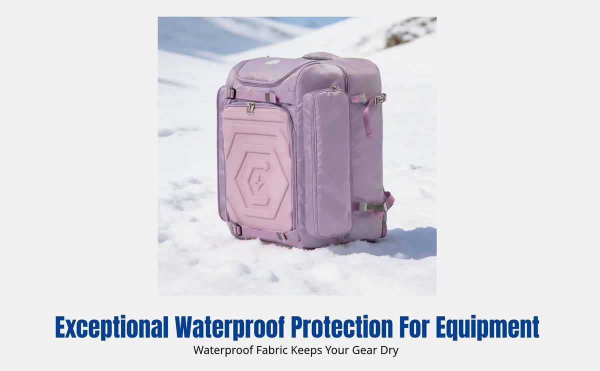Ski Backpack, Waterproof, Double Shoulder, Large Capacity, Dry-Wet Separation, Winter Gear Storage