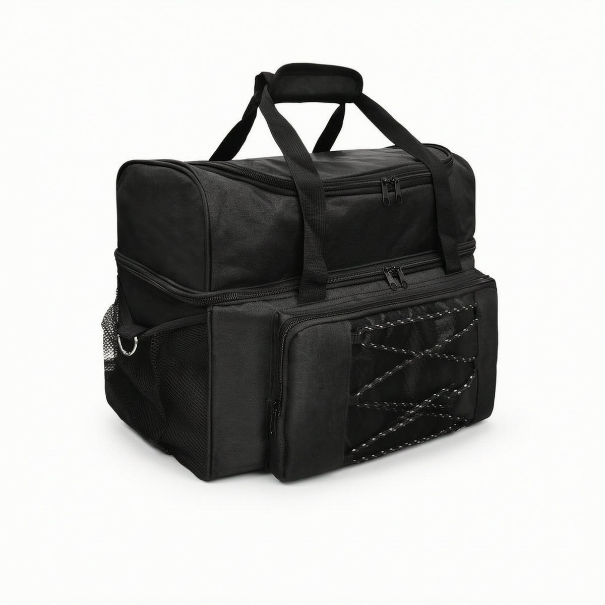 Bowling Bag with Shoe Compartment Padded Bowling Duffel Bag Adjustable for Training